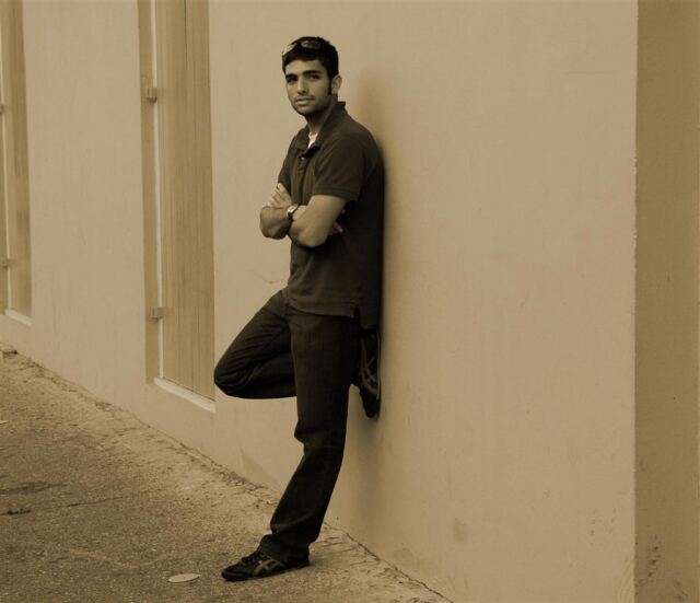 Andrew - cool wall (sepia)