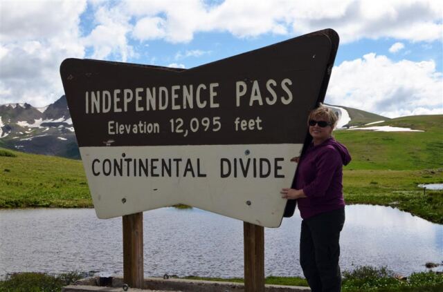 Kathy at 12,095 feet