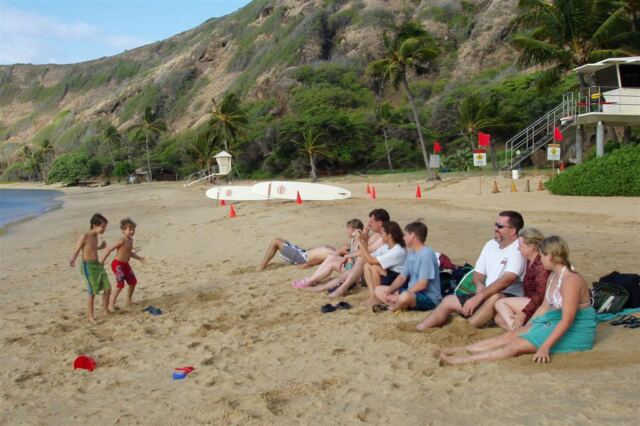 PO - Our gang on the beach