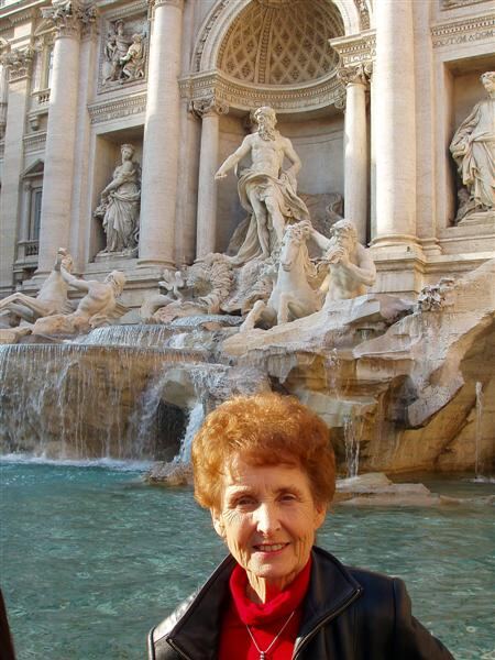 PO - Geri at the Trevi Fountain