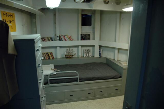 Officer's cabin onboard USS Missouri