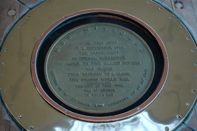 Surrender deck plaque (3)