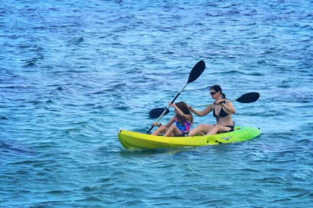 Alex and Michelle get in an early morning kayak adventure