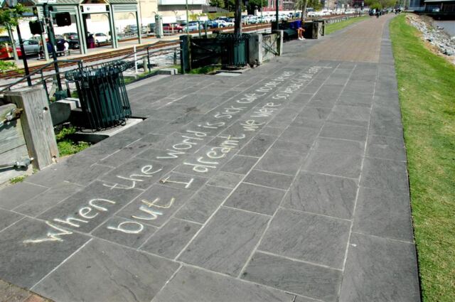 Sidewalk poetry