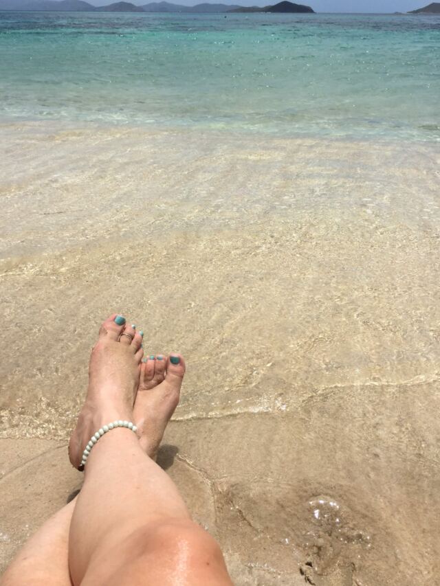 Kathy - feet in the water 2