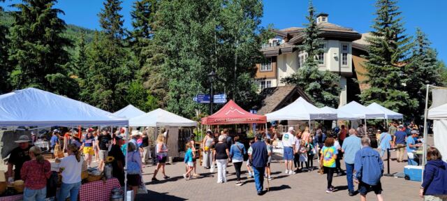 Vail Farmer's Market views 1