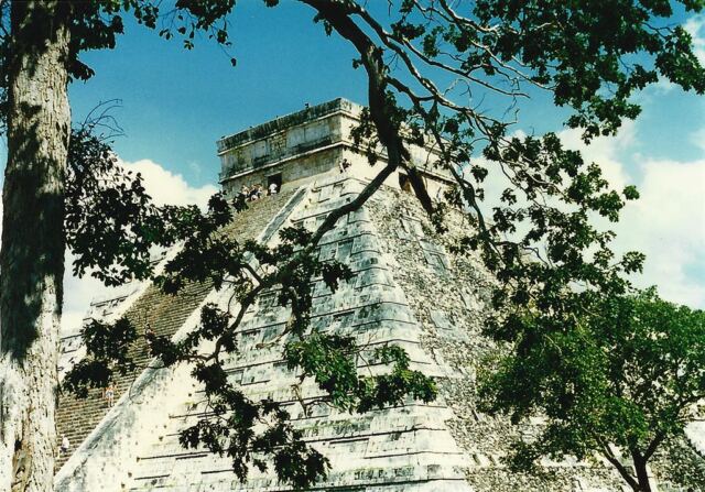 El Castillo through the trees (2)