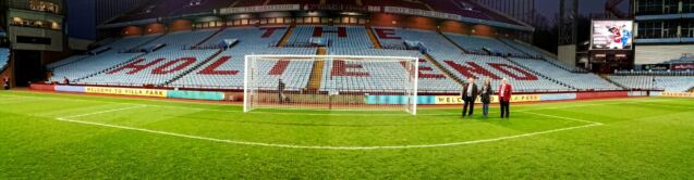 On the Villa pitch, post-match (4)