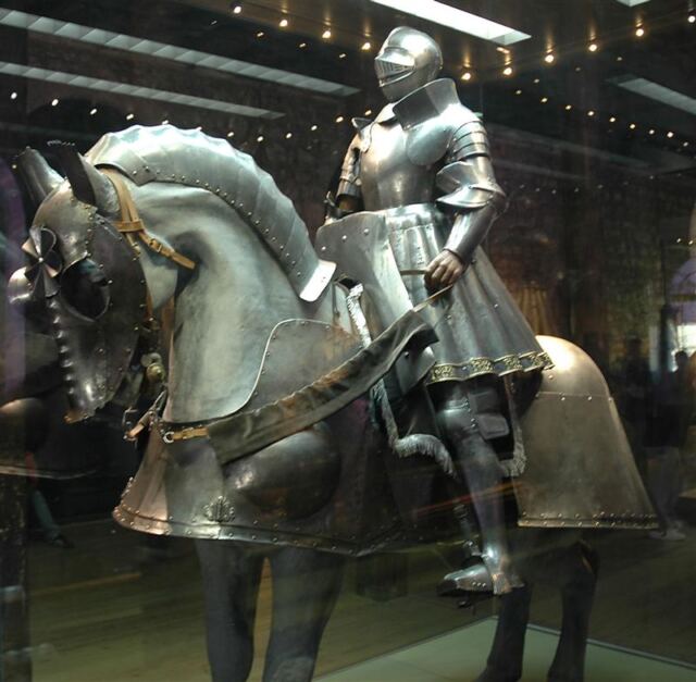 Tower of London - armored horse and rider