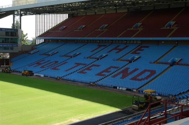 The Holte End stands