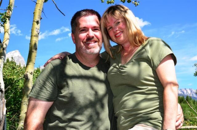 Roger and Kathy - hiking break