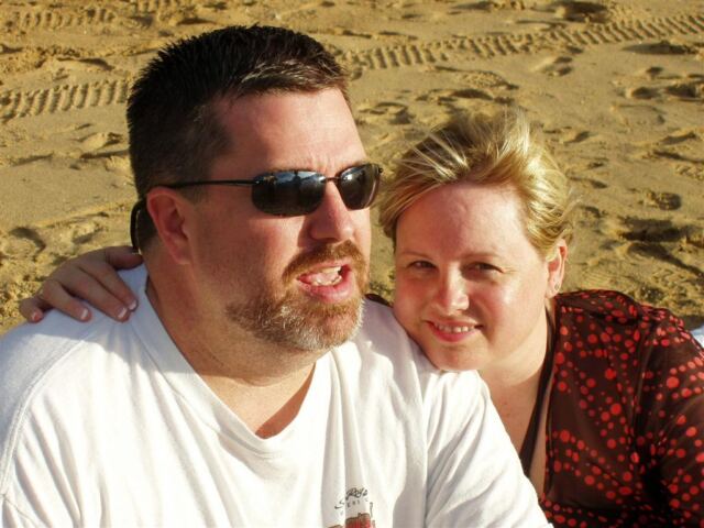 PO - Roger and Kathy on the beach