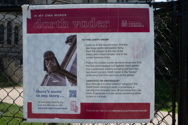 Darth Vader locator sign