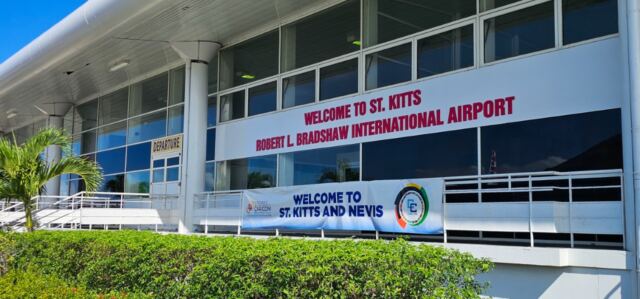 Entering the airport
