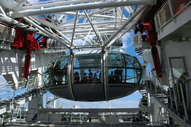 London Eye - looking at capsule next to us