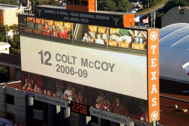 Colt McCoy - Number 12 retired