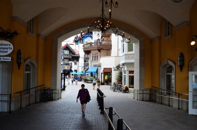 Kathy - purposefully entering Lionshead shopping district