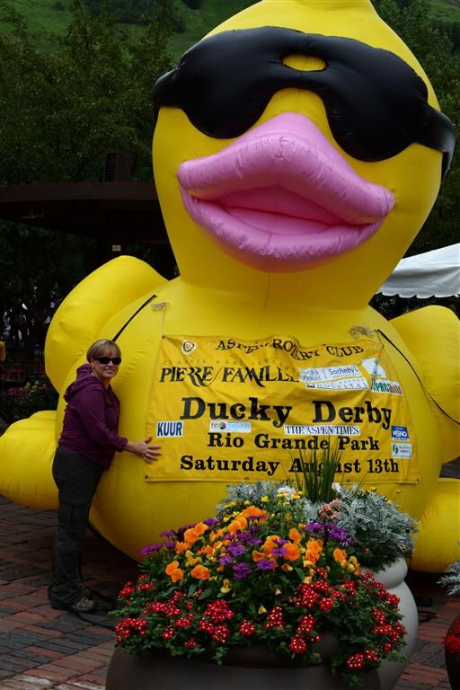Kathy and the duck