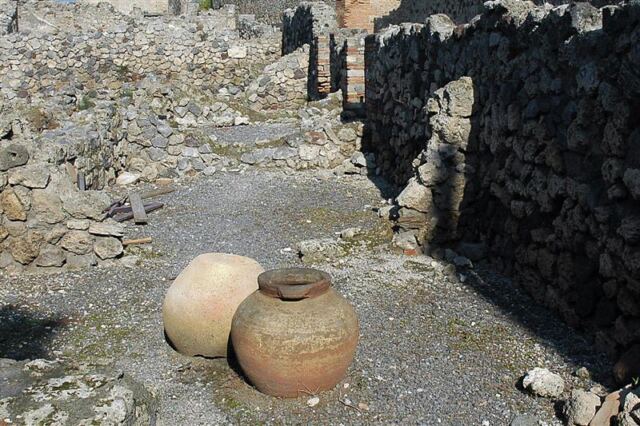 Pottery among the ruins