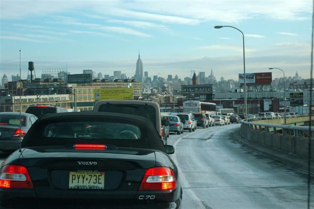 Waiting in line for the Holland Tunnel