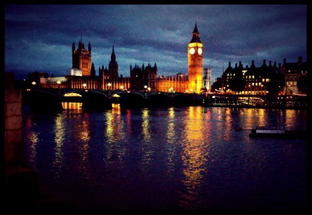 Parliament at night
