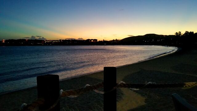 Just after sunset on Emerald Beach