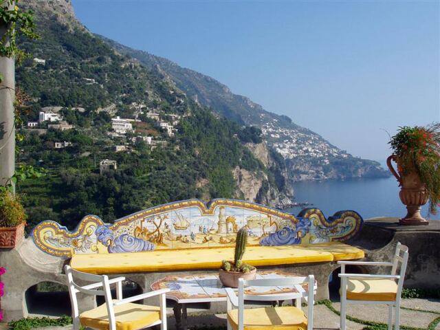 PO - Tile bench and Amalfi coast