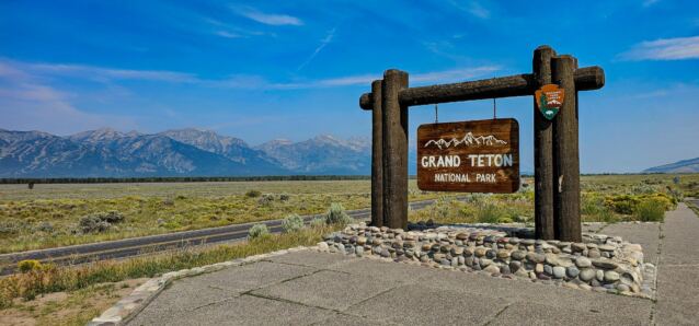 Grand Teton National Park sign