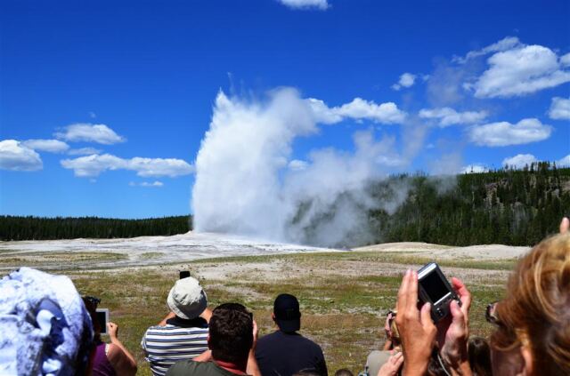 Old Faithful eruption (9)