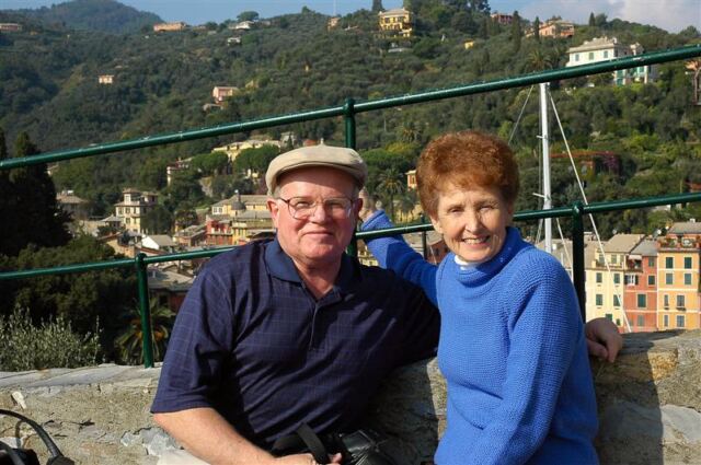 Paul and Geri in Portofino