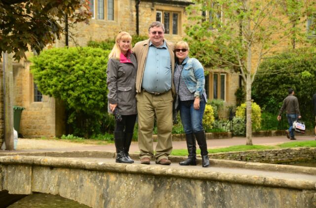 John and girls - Bourton-on-the-Water