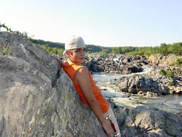 Andrew and the scenery