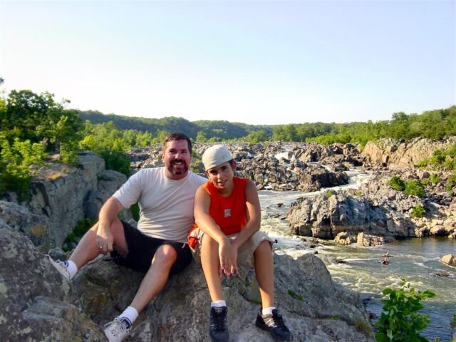 Dad and Andrew and the Falls