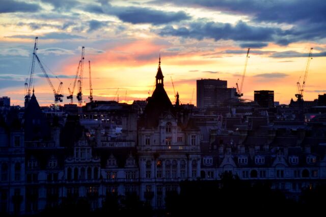 London sunset skyline 2