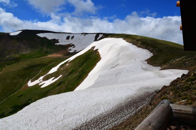Lots of snow in August!