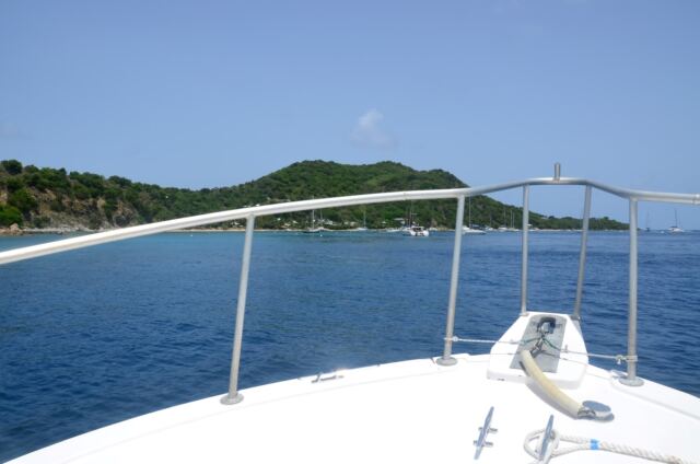 Entering Manchioneel Bay (Cooper Island)