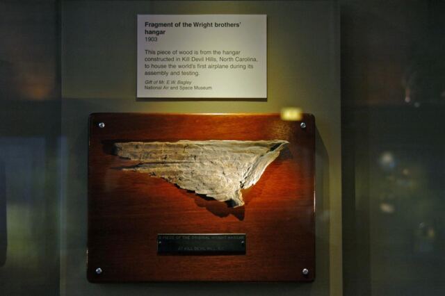Piece of Wright Brothers' hanger