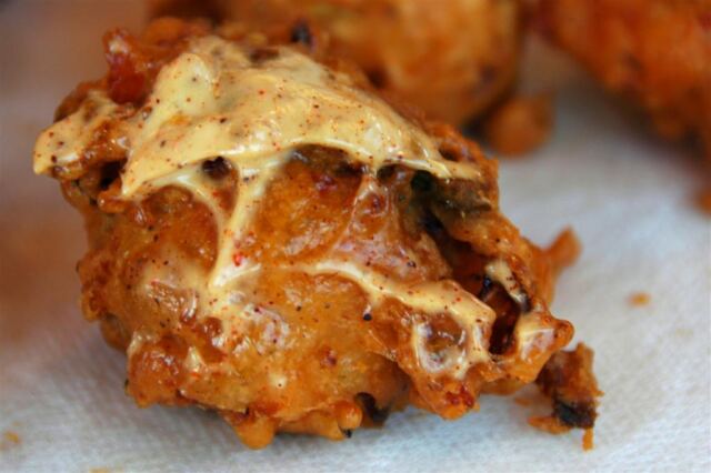 Shrimp beignet