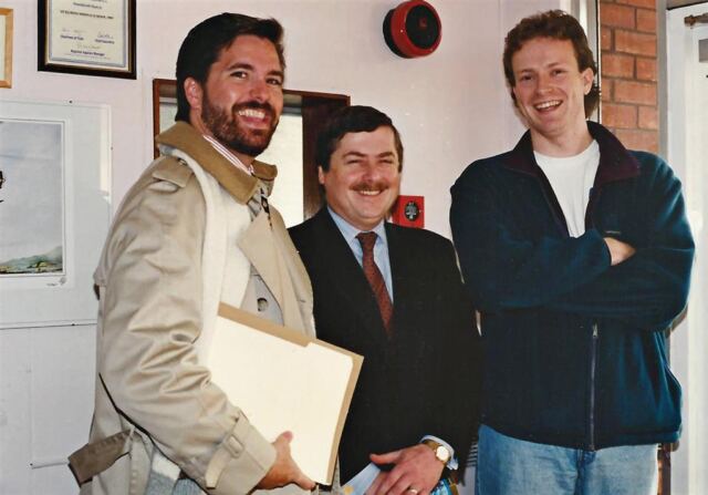 Roger, John, and Julian at St. Egwin's