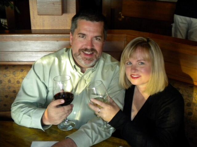 RK - dinner at The Chart House on our last night in Tahoe