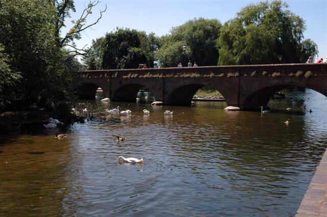Roman footbridge over the River Avon
