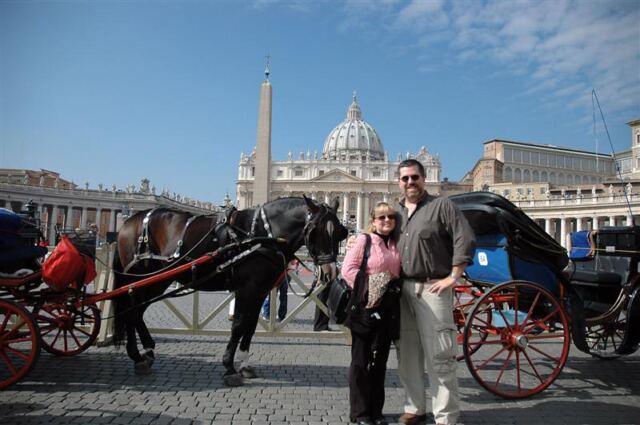 RK and horses and Basilica