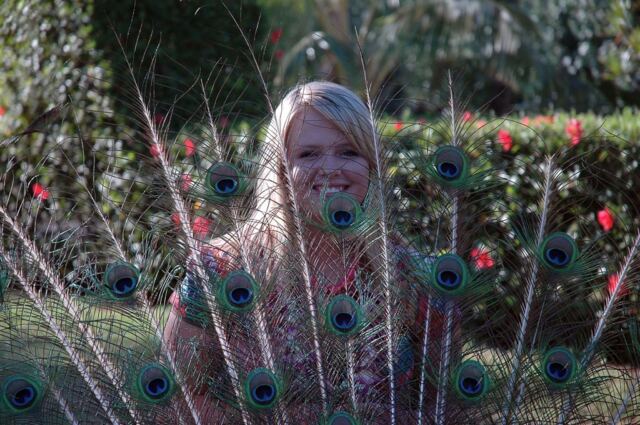 Melanie in the feathers