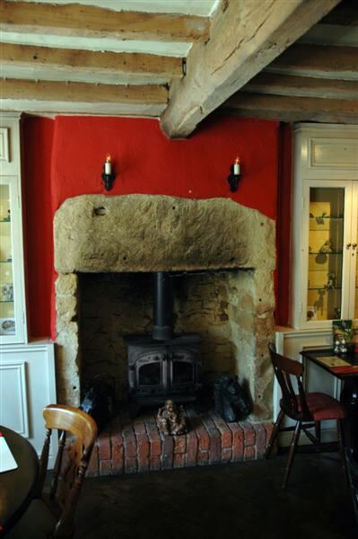 Pub fireplace