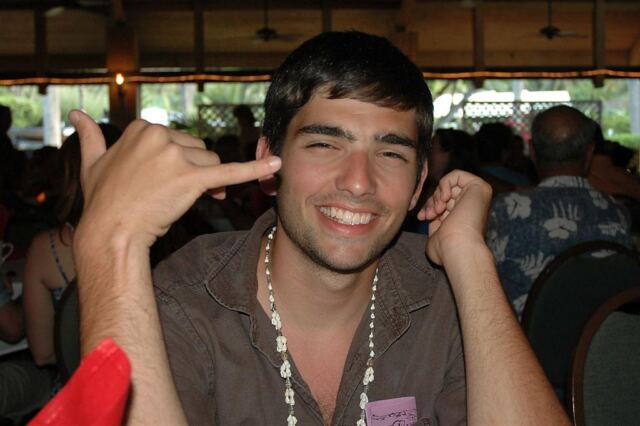 Andrew at the luau