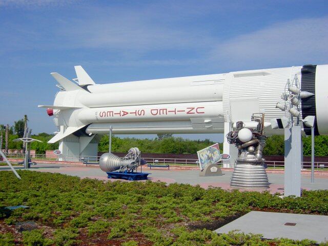 KSC VC - Saturn 1B (rear)