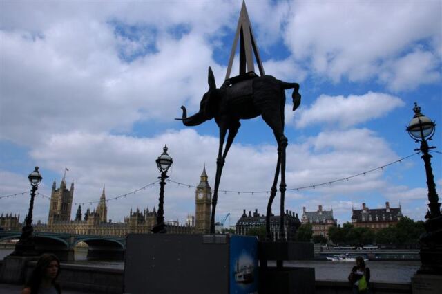 Funky Dali sculpture