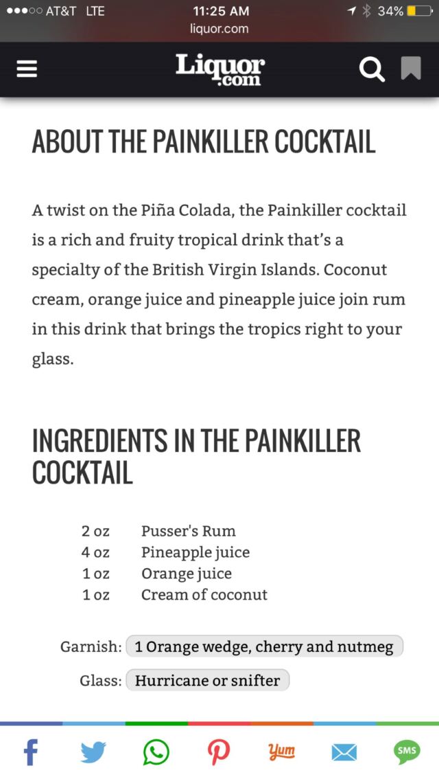 Painkiller recipe