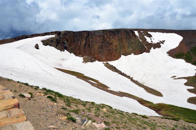 Cliffs formed from ancient volcanic activity