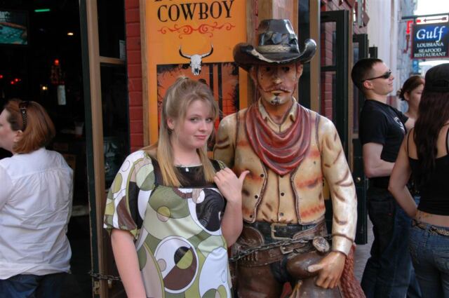 Melanie and her new cowboy friend